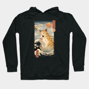 Catzilla Ukiyo-e Hoodie